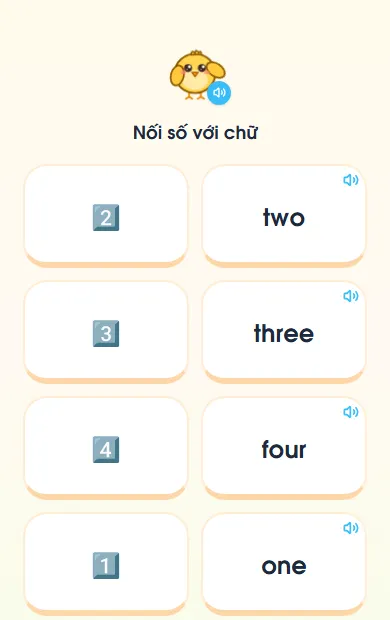 Màn «Nối tranh với câu» trong bài 1 Tiếng Anh lớp 3