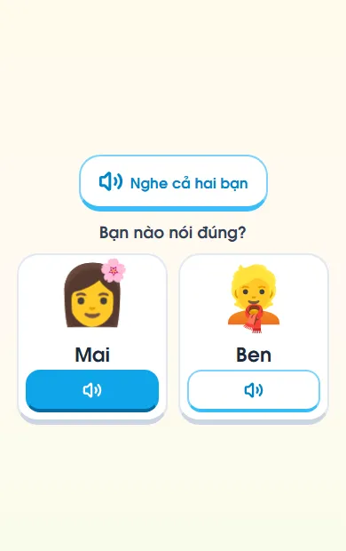 Màn «Ai nói đúng?» trong bài 1 Tiếng Anh lớp 5